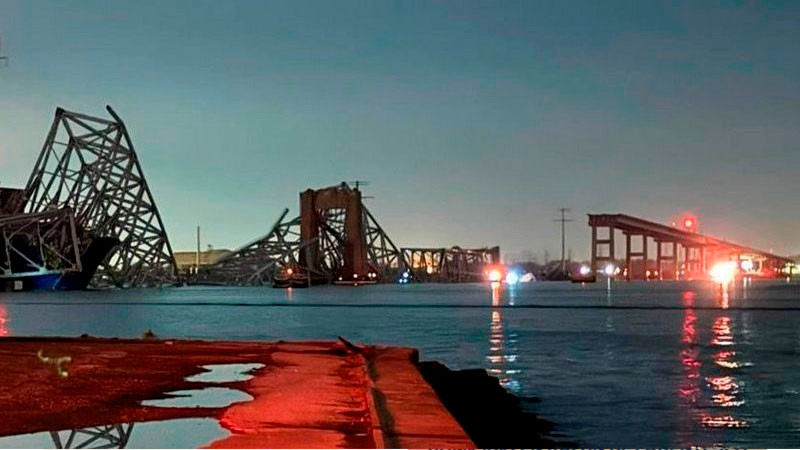  Recuperan dos cuerpos tras el derrumbe del puente de Baltimore; uno es mexicano