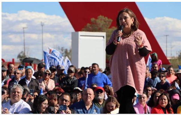  Xóchitl Gálvez llegará a nuestra frontera este viernes por la noche