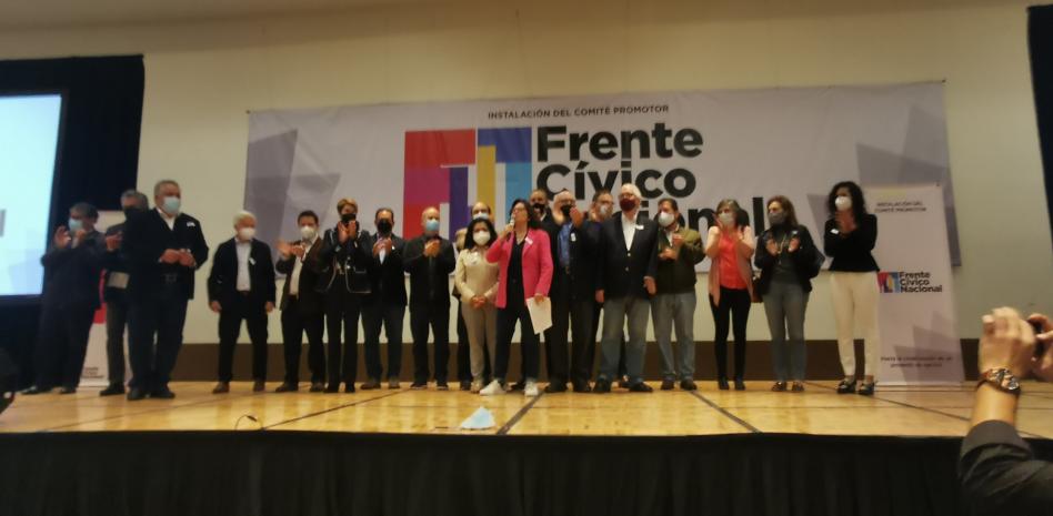  Frente Cívico buscará convertirse en partido; convoca a foros