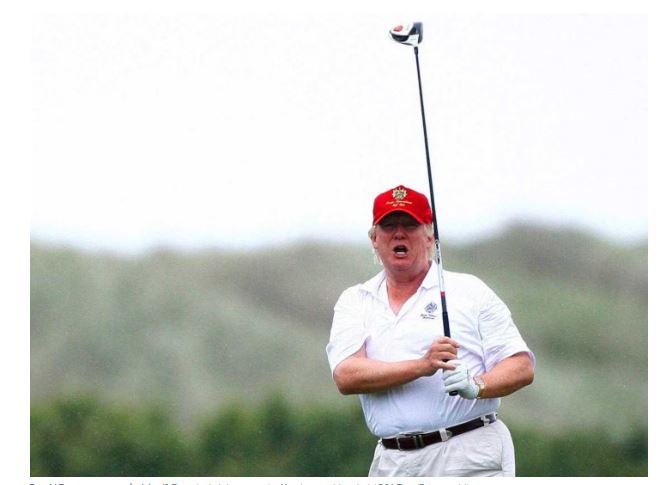  Trump jugó golf con Jay Monahan y después se vio a Yasir al-Rumayyan