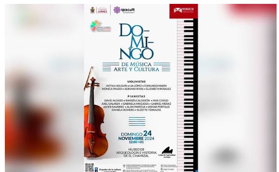  IPACULT te invita al “Do-Mi-ngo de música, arte y cultura”